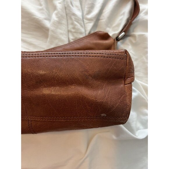 Spikes and Sparrow Genuine Leather Handbag Shoulder Bag Tan Brown Tote - Picture 8 of 16